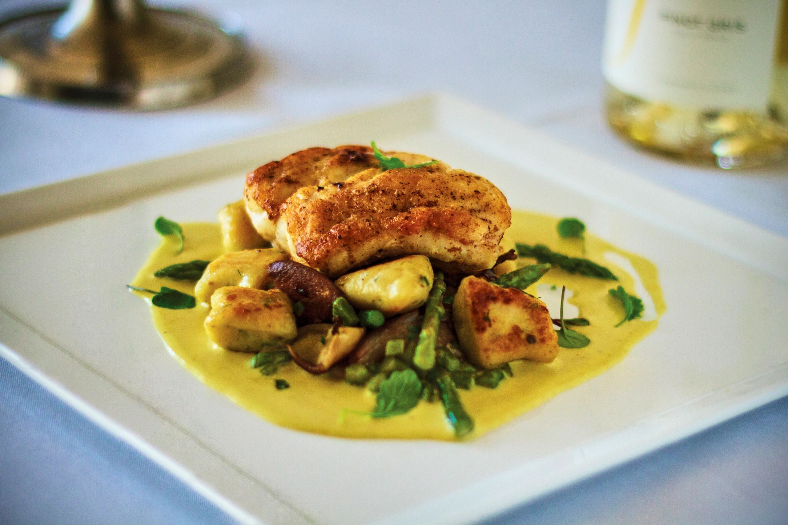 Refined plated cuisine suitable for executive and corporate catering